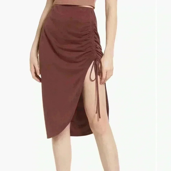 Open Edit Side Ruched Skirt NWOT - Picture 5 of 7